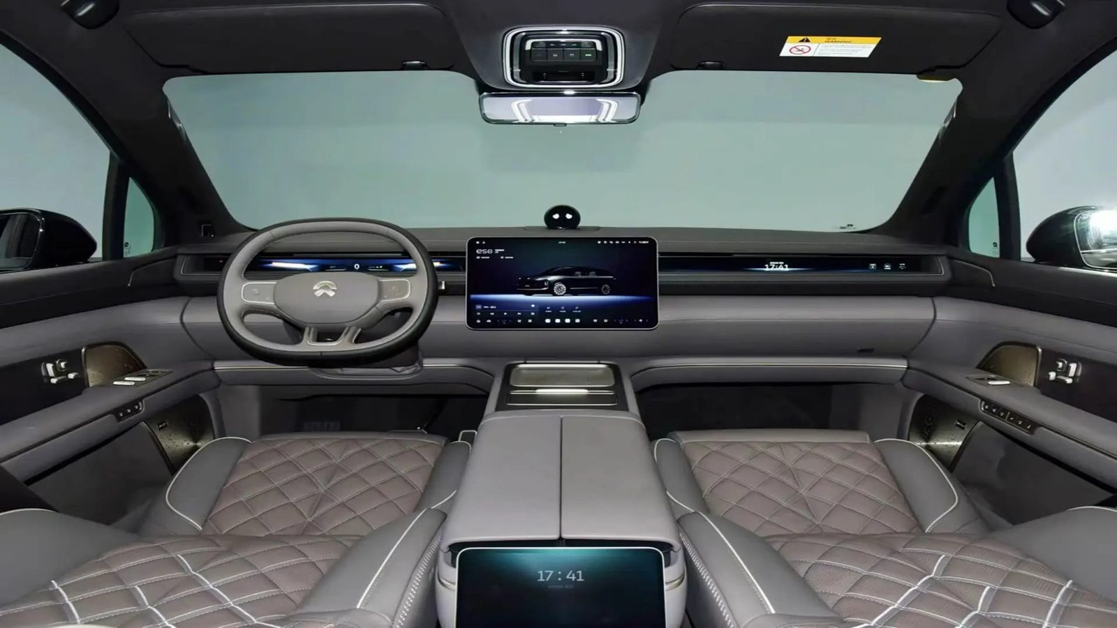 NIO ES9 2026 — интерьер, второй ряд сидений, рынок internal_mvp