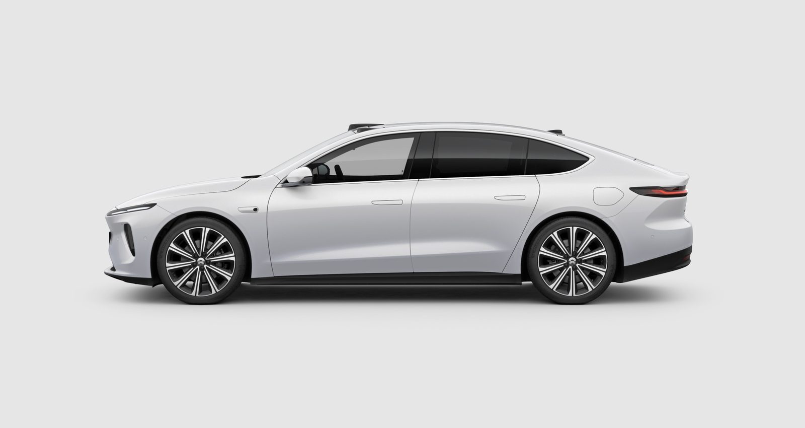 NIO ET7 2024 — экстерьер, side profile white, рынок China