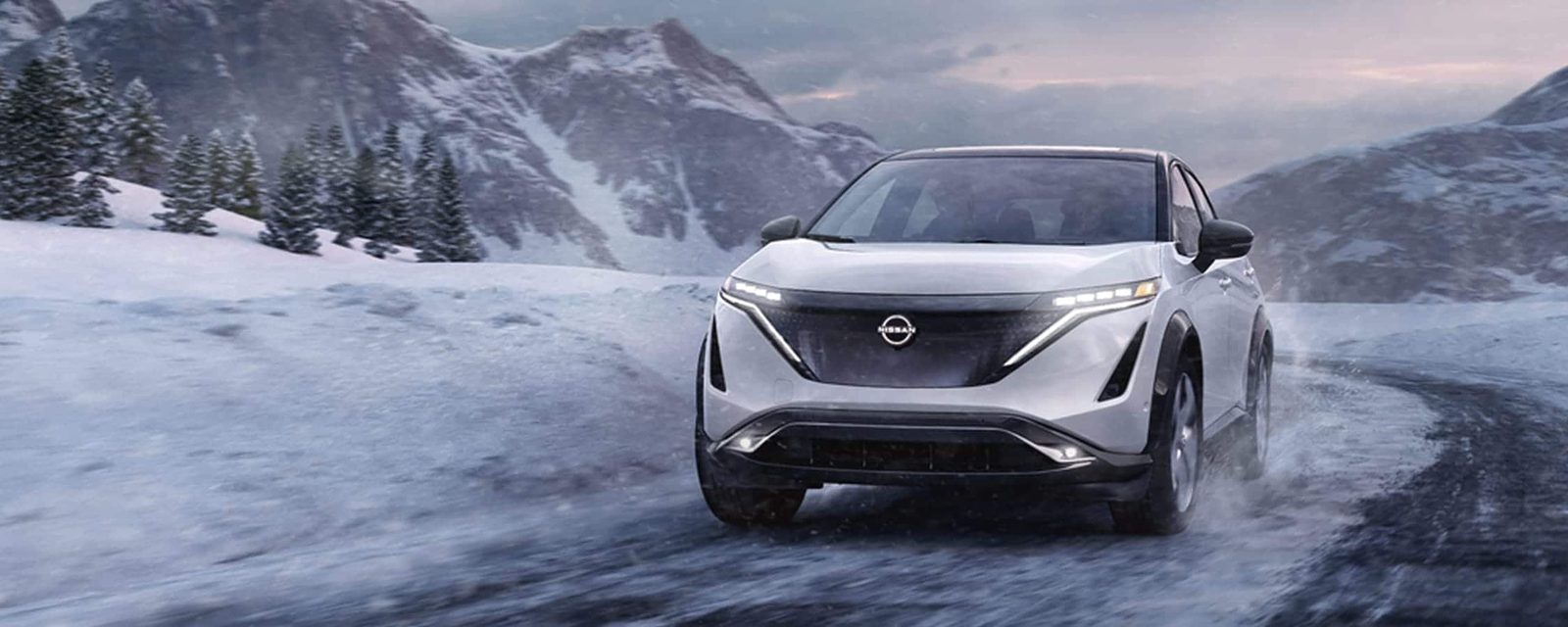 Nissan Dongfeng Nissan Ariya China 2026 — экстерьер, front winter, рынок China / global visual reference