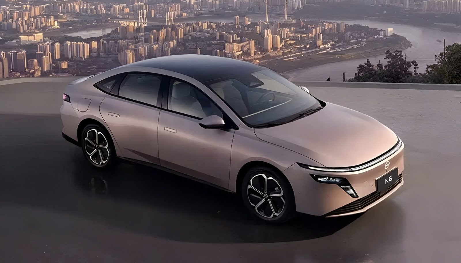 Nissan China Dongfeng Nissan N6 PHEV 2025 — экстерьер, вид сбоку, рынок internal_mvp