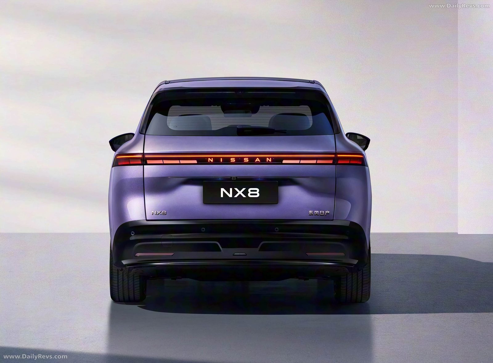 Nissan China Dongfeng Nissan NX8 EV 2026 — экстерьер, вид сзади 3/4, рынок internal_mvp