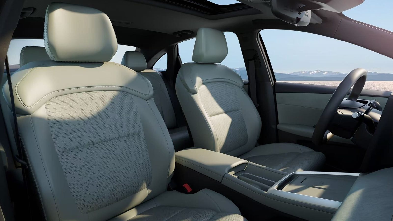 Roewe D6 EV 2026 — интерьер, второй ряд сидений, рынок internal_mvp