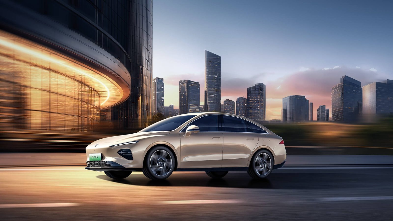 Roewe D7 EV 2026 — экстерьер, вид сбоку, рынок China