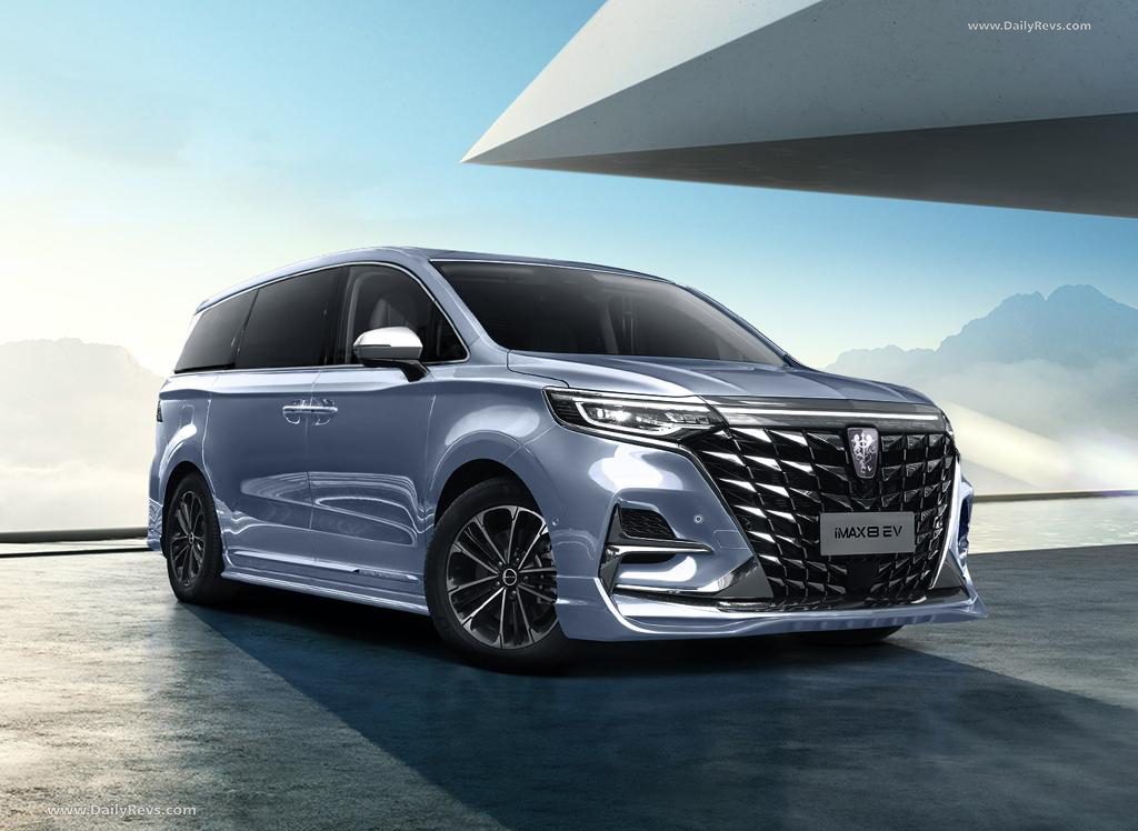 Roewe iMAX8 EV 2022 — экстерьер, вид спереди 3/4, рынок internal_mvp