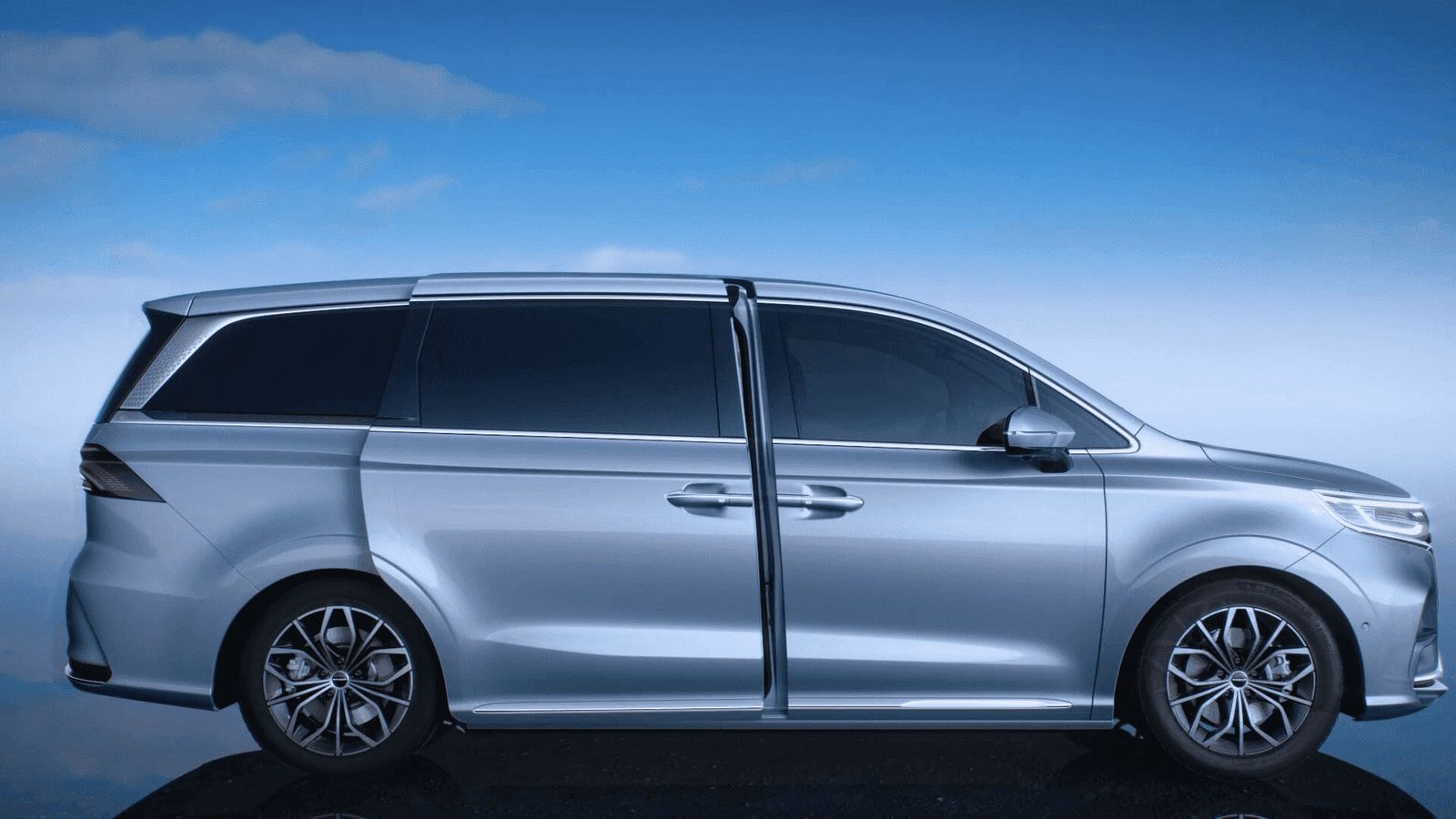 Roewe iMAX8 EV 2022 — экстерьер, вид сбоку, рынок China