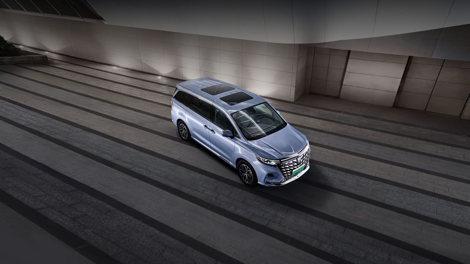 Roewe iMAX8 EV 2022 — экстерьер, exterior aerial, рынок China