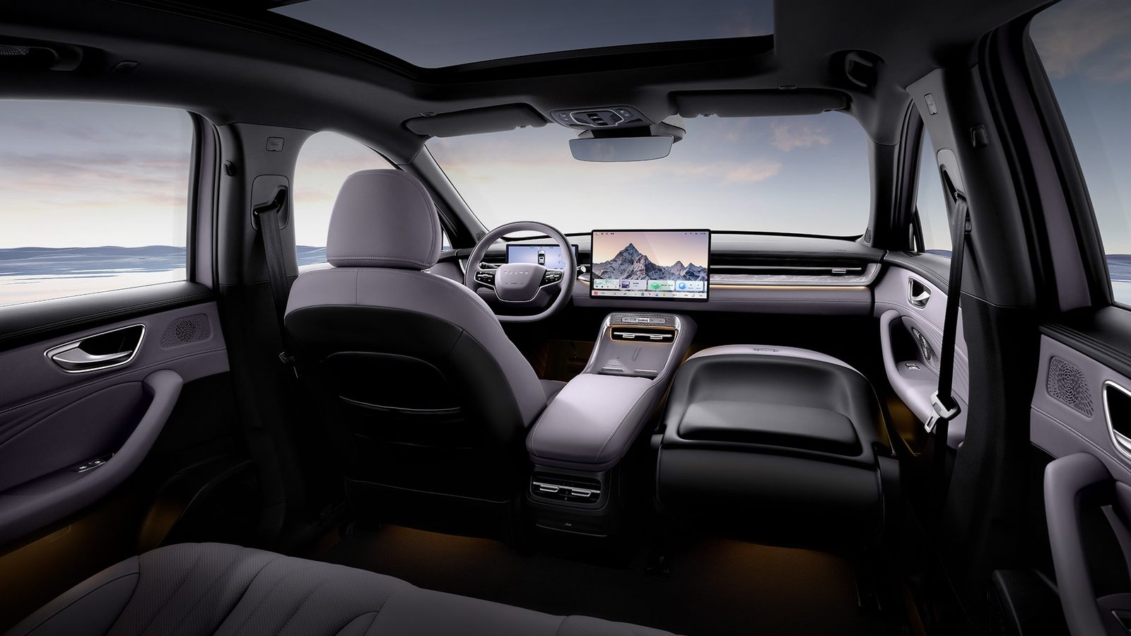 Roewe M7 DMH 2026 — главное фото модели, интерьер, передняя панель, рынок internal_mvp