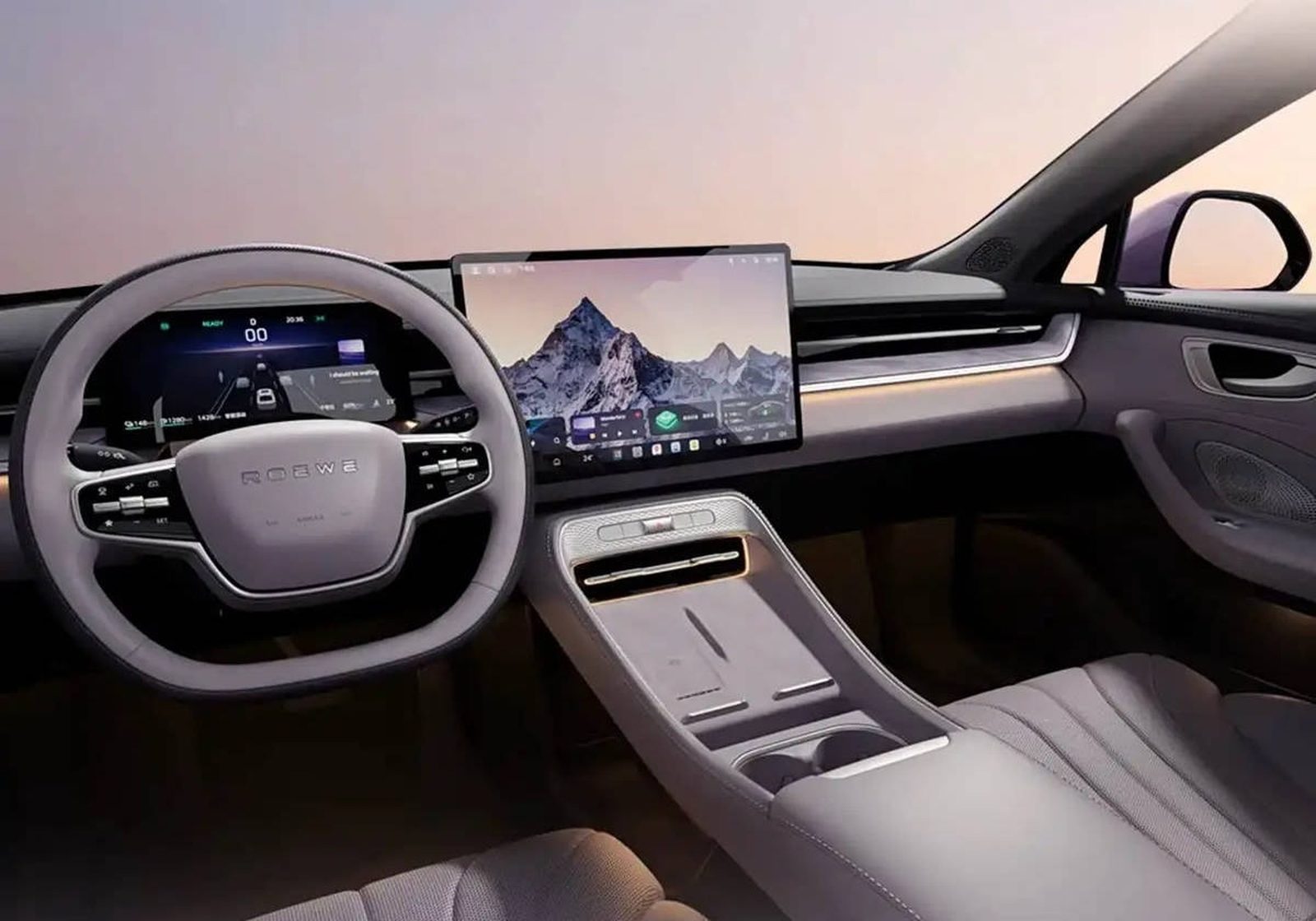Roewe M7 DMH 2026 — интерьер, второй ряд сидений, рынок internal_mvp