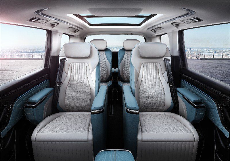 SAIC Motor Maxus MIFA 9 2022 — интерьер, второй ряд сидений, рынок internal_mvp