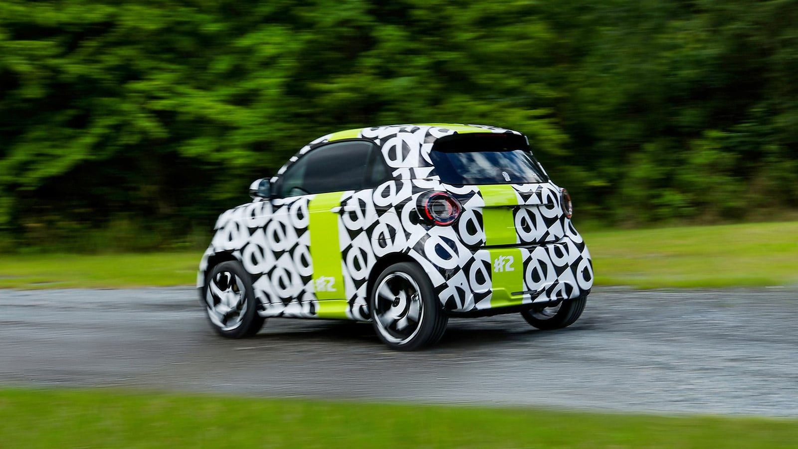 Smart #2 2026 — экстерьер, rear three quarter global testing, рынок China / global testing reference