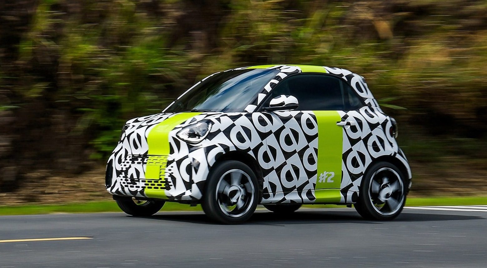 Smart #2 2026 — экстерьер, side profile close, рынок Global 2026 preproduction testing