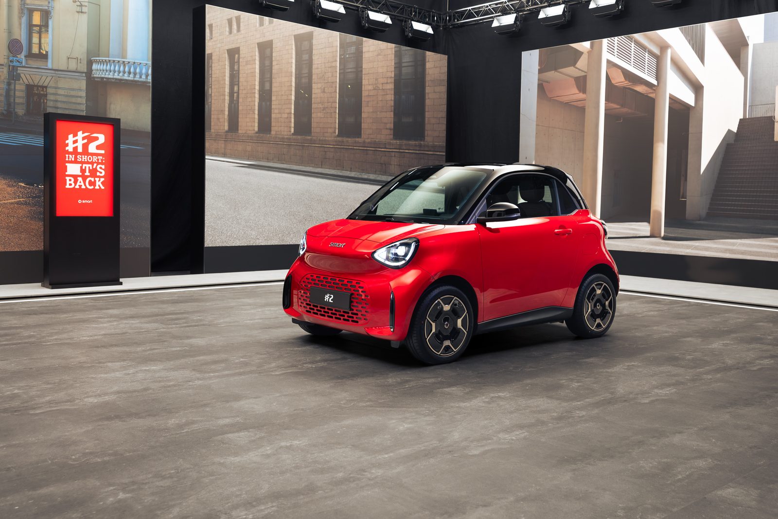 Smart #2 2026 — экстерьер, вид спереди 3/4, рынок Europe / global production launch