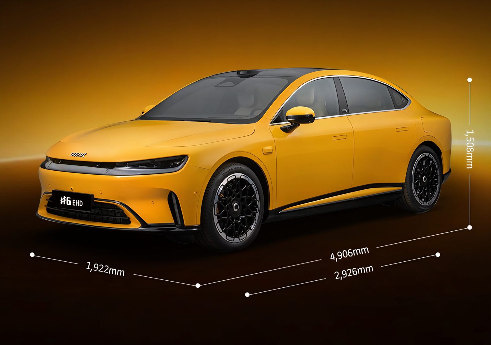 Smart #6 EHD Super Hybrid 2026 — экстерьер, front 3q dimensions