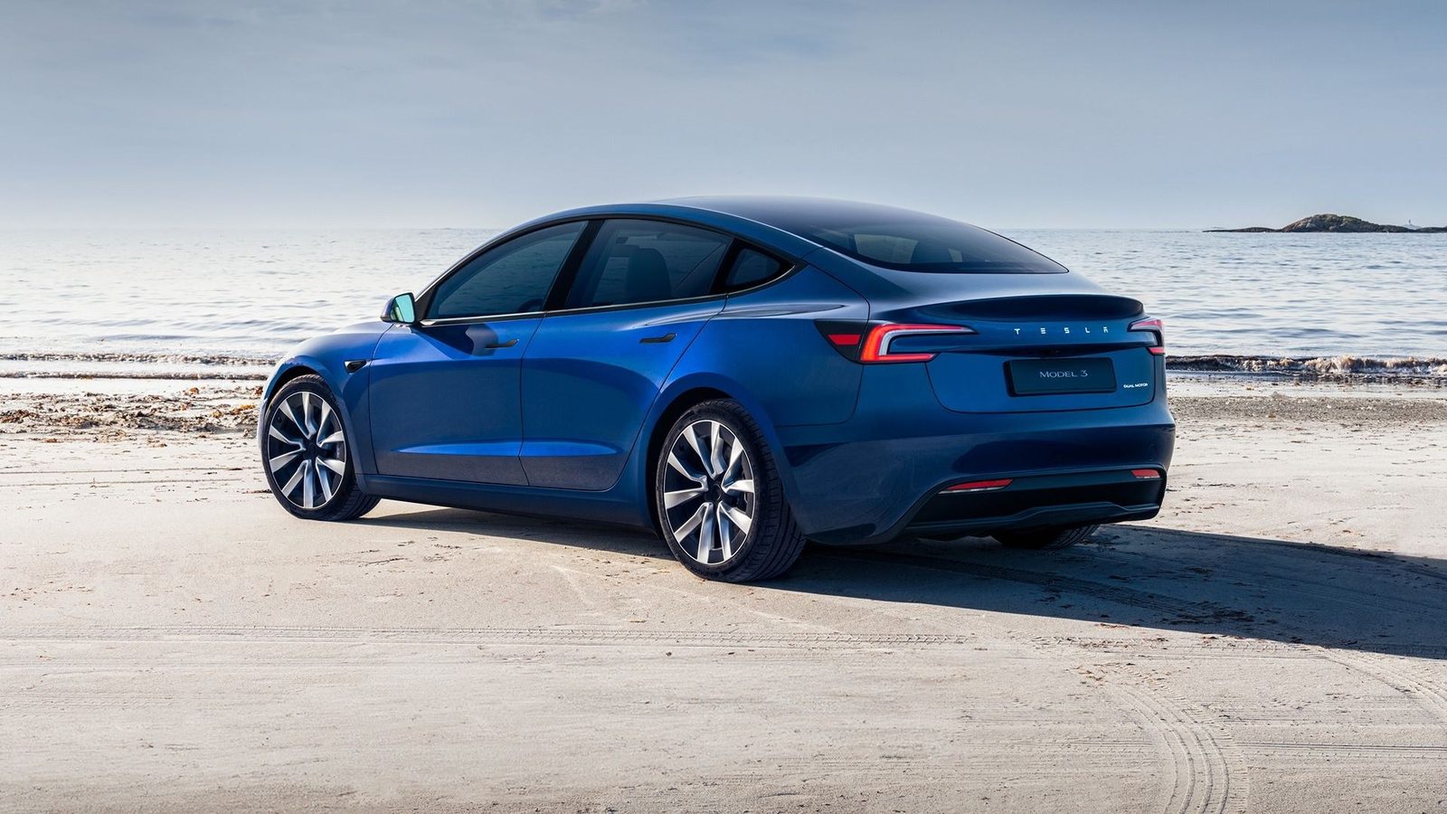 Tesla Model 3 China 2023 — экстерьер, вид сбоку, рынок internal_mvp