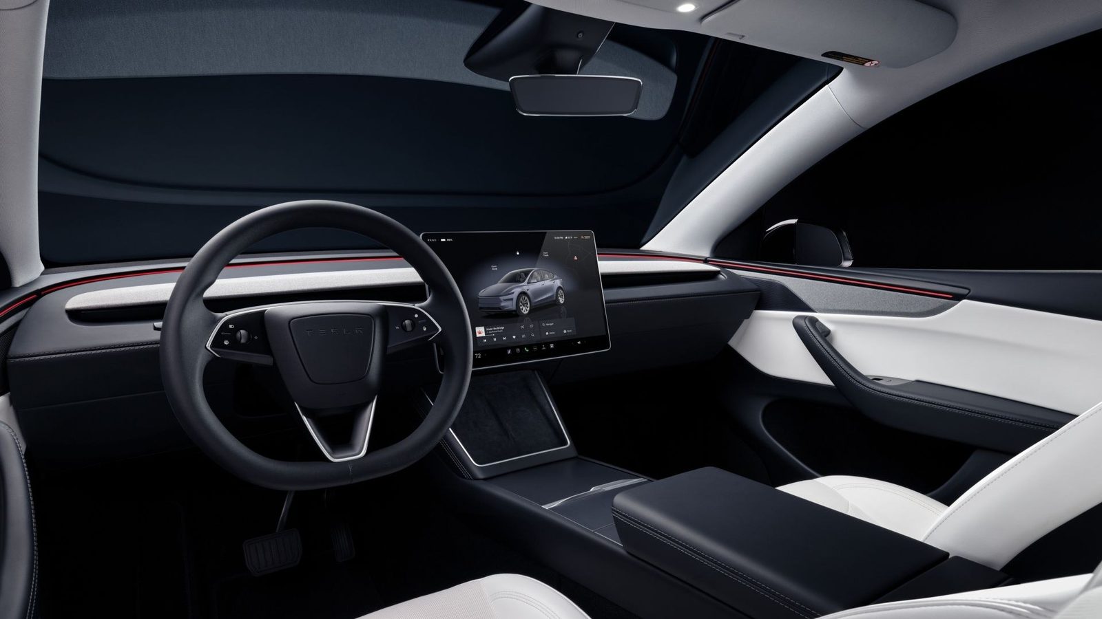 Tesla Model Y China 2025 — интерьер, второй ряд сидений, рынок internal_mvp