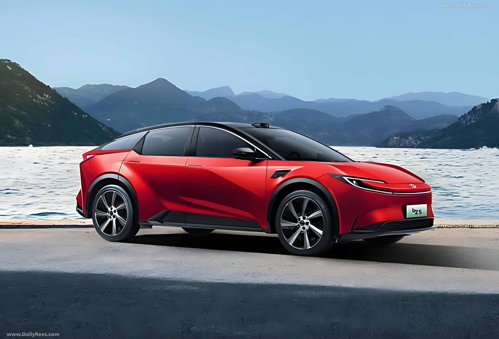 Toyota bZ5 China 2025 — главное фото модели, экстерьер, вид спереди 3/4, рынок internal_mvp