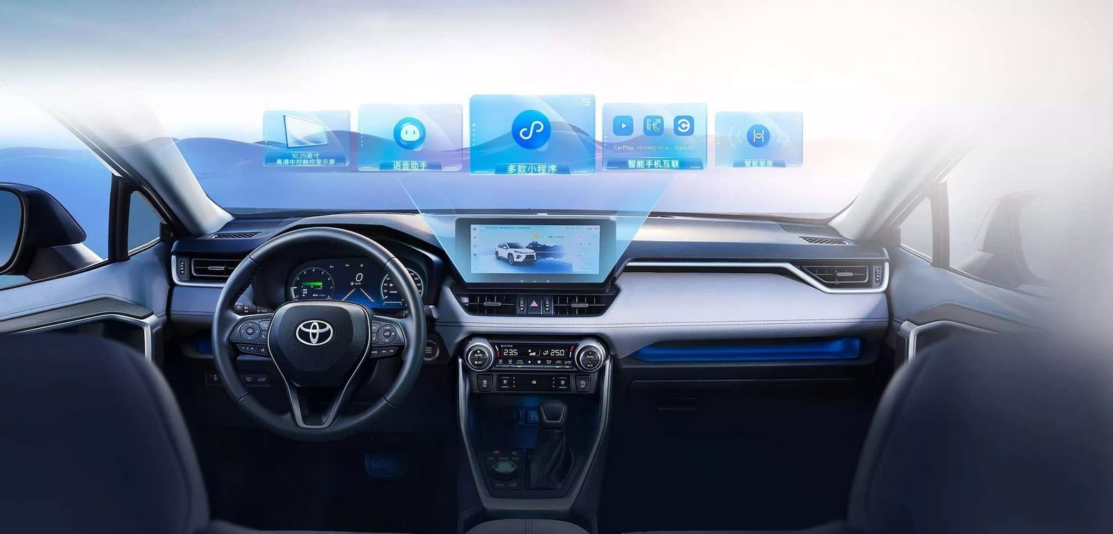 Toyota RAV4 Rongfang / Wildlander PHEV China 2021 — главное фото модели, интерьер, dashboard wide, рынок internal_mvp