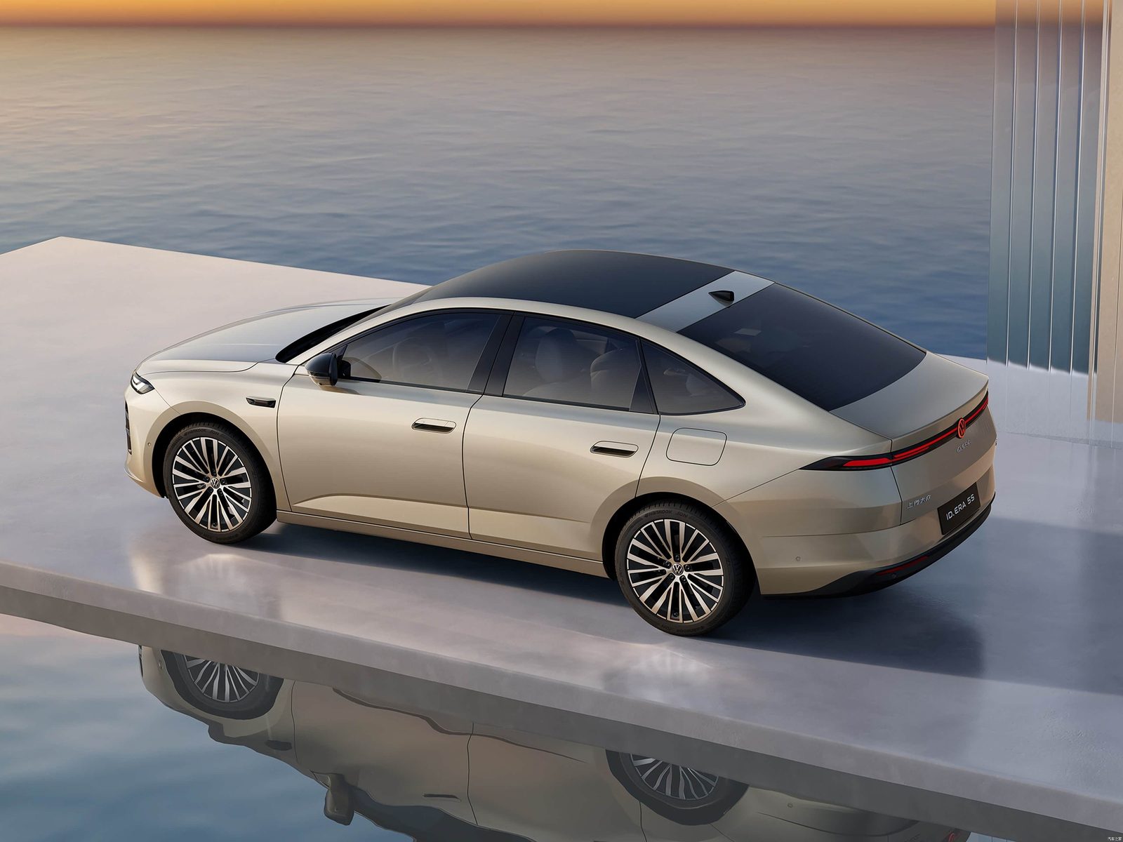 Volkswagen ID.ERA 5S PHEV 2026 — экстерьер, вид сзади 3/4, рынок China