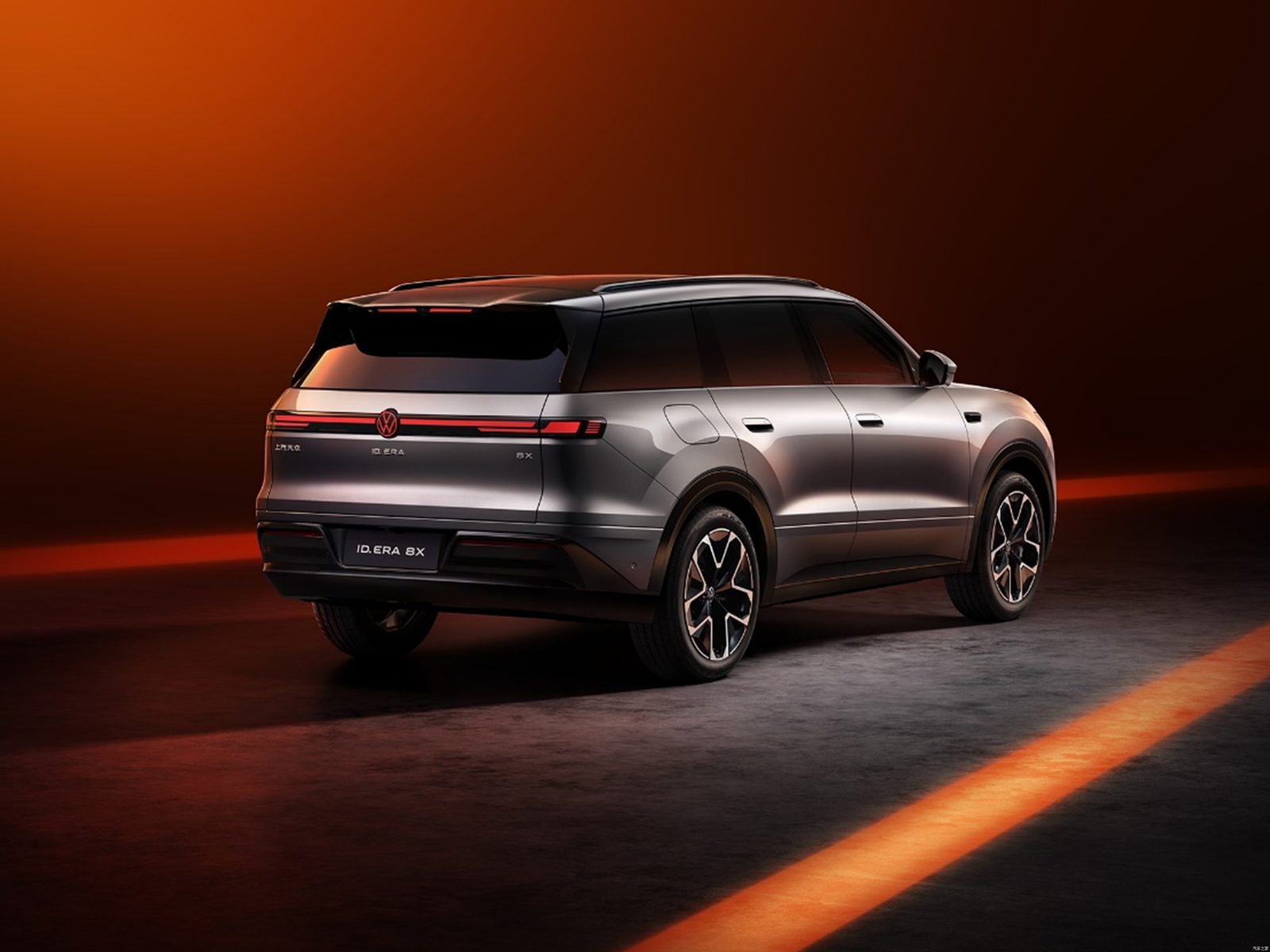 Volkswagen ID.ERA 8X EREV 2026 — экстерьер, вид сзади 3/4, рынок china_reference