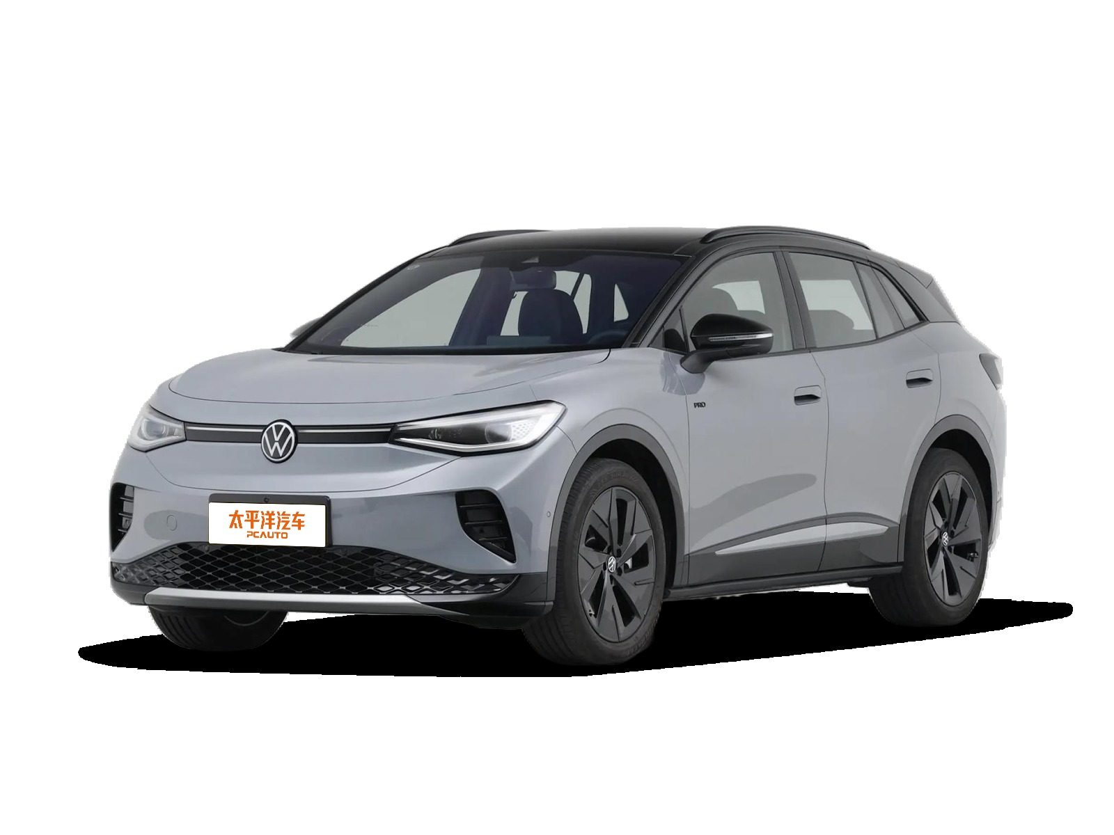 Volkswagen ID.4 CROZZ China 2026 — экстерьер, front 3q studio gray