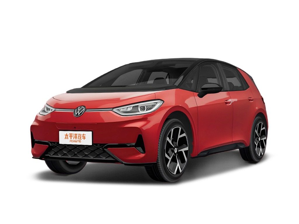 Volkswagen ID.4 CROZZ China 2026 — экстерьер, front 3q studio red