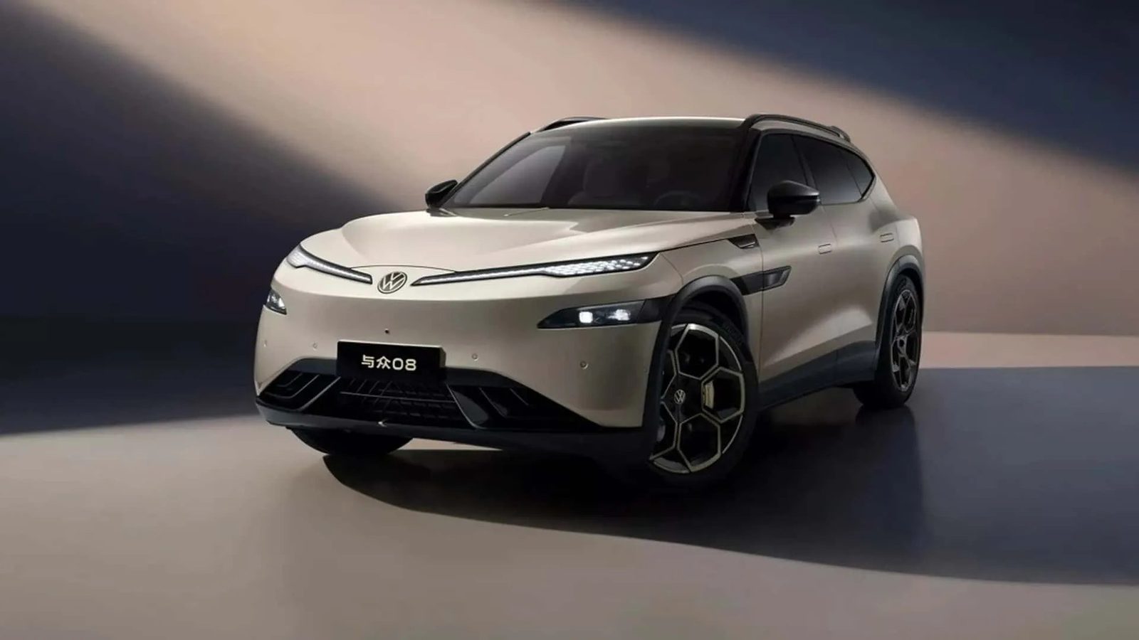 Volkswagen ID.UNYX 08 China 2026 — главное фото модели, экстерьер, вид спереди 3/4, рынок internal_mvp