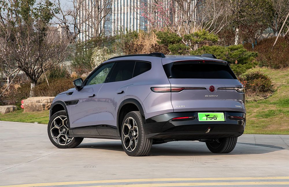 Volkswagen ID.UNYX 08 China 2026 — экстерьер, вид сзади 3/4, рынок internal_mvp