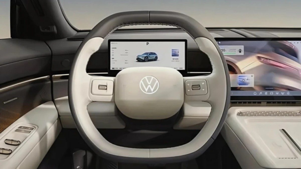 Volkswagen ID.UNYX 08 China 2026 — интерьер, steering wheel display, рынок internal_mvp