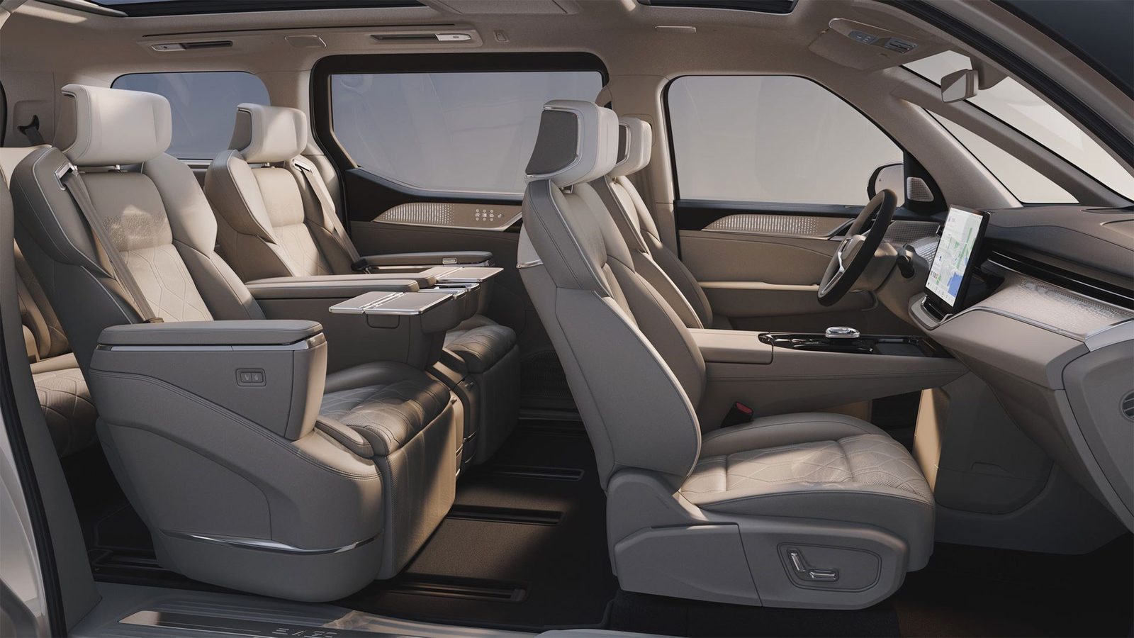 Volvo EM90 2024 — главное фото модели, интерьер, передняя панель, рынок internal_mvp