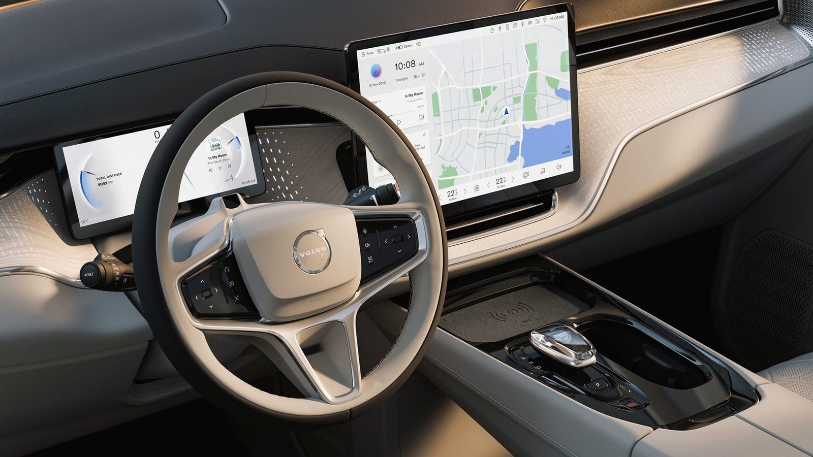 Volvo EM90 2024 — интерьер, второй ряд сидений, рынок internal_mvp