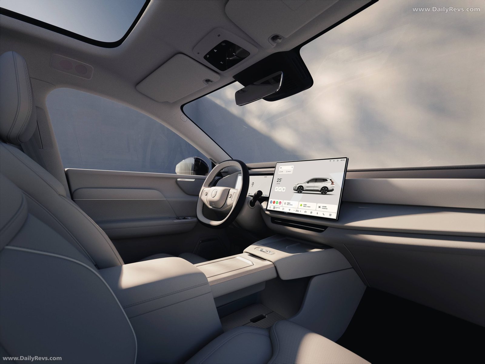 Volvo XC70 PHEV China 2025 — интерьер, второй ряд сидений, рынок internal_mvp