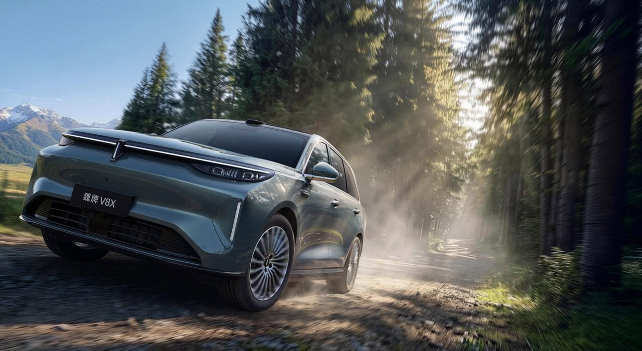 Wey V8X PHEV 2026 — экстерьер, front fascia detail, рынок China pre-order reference