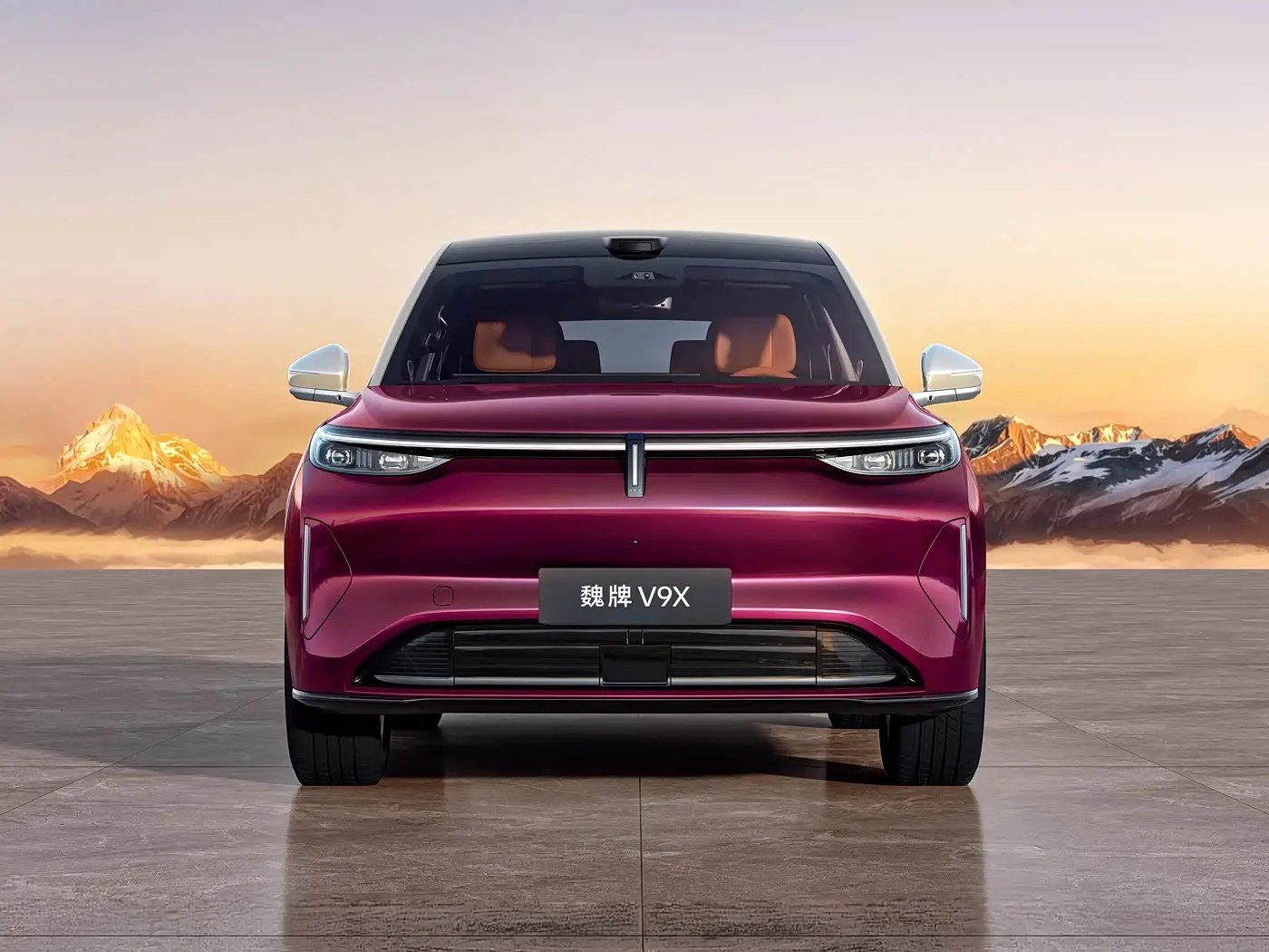 Wey V9X PHEV 2026 — экстерьер, вид сзади 3/4, рынок internal_mvp