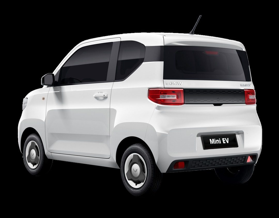 Wuling Hongguang Mini EV 2026 — экстерьер, вид сзади 3/4, рынок export/vietnam