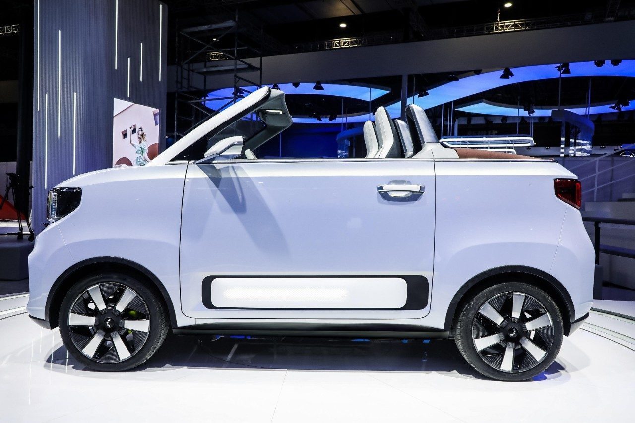 Wuling Mini EV Cabrio 2022 — экстерьер, вид сбоку, рынок internal_mvp