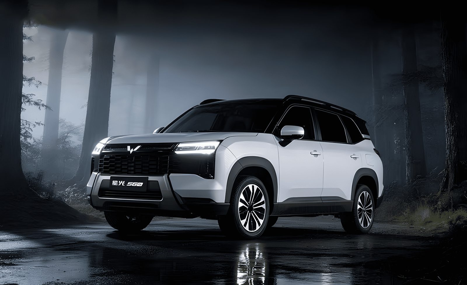Wuling Starlight 560 EV 2026 — экстерьер, front 3q road, рынок China/export_reference