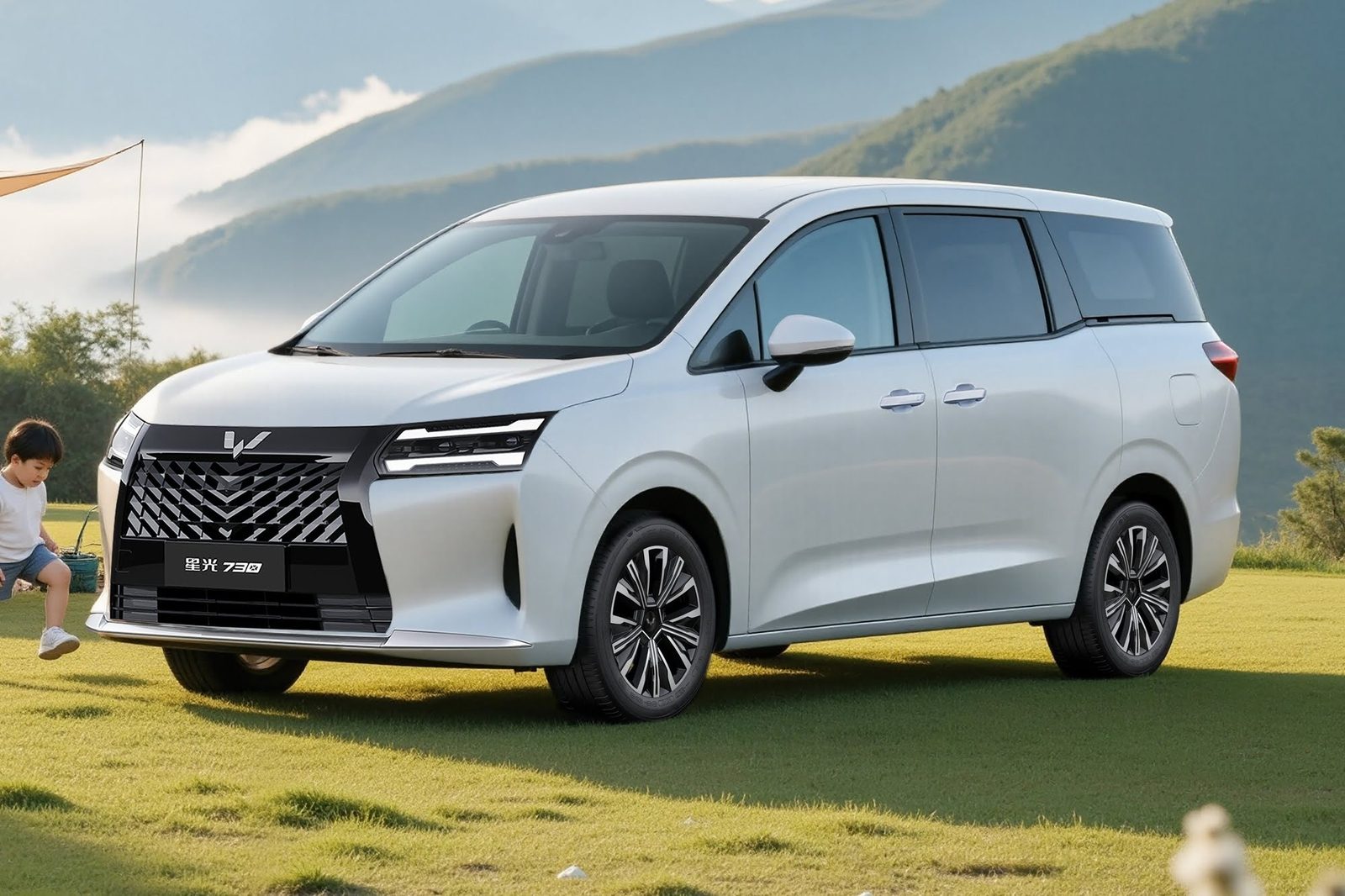 Wuling 730 PHEV 2026 — главное фото модели, экстерьер, вид спереди 3/4