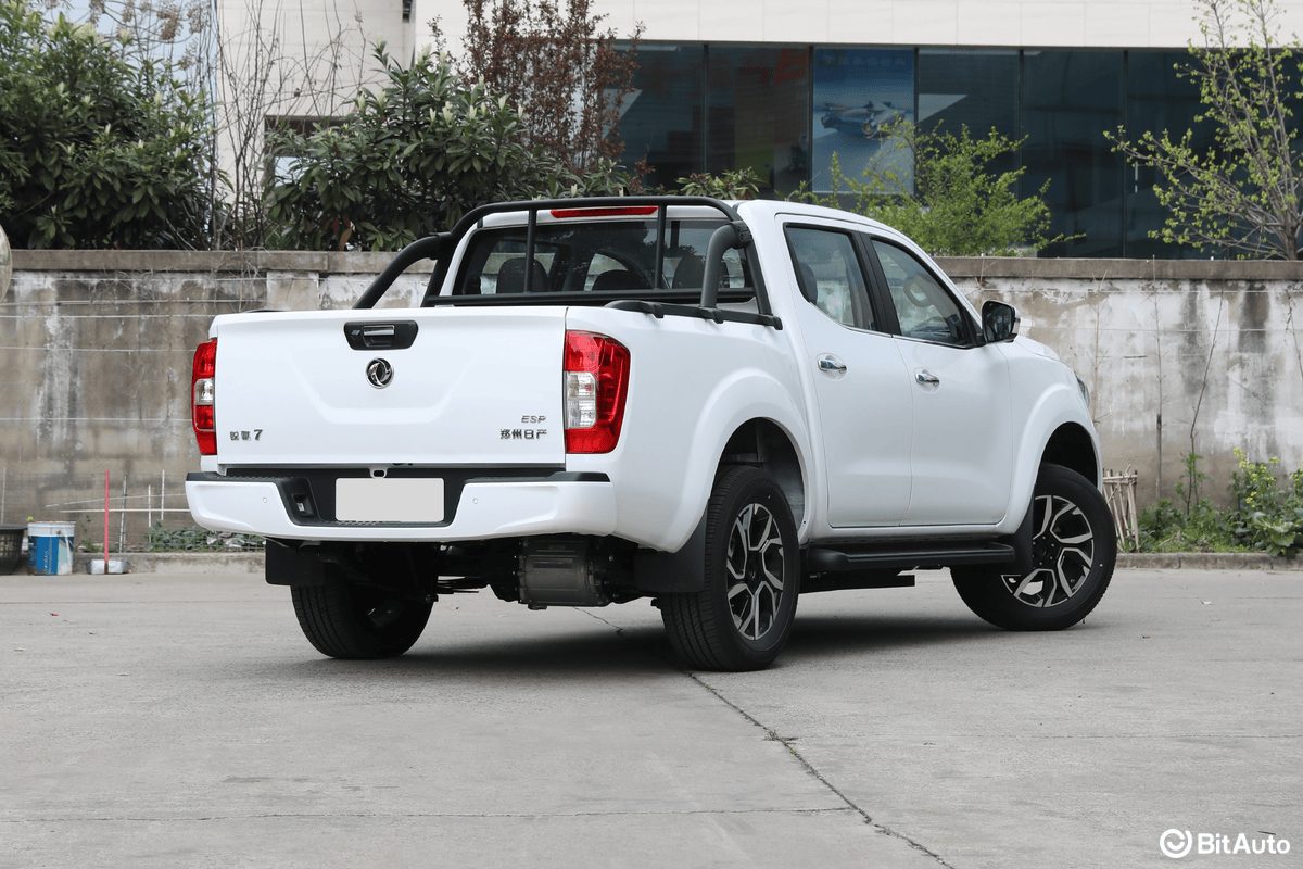 Zhengzhou Nissan Pickup Rich 7EV 2025 — экстерьер, вид сзади 3/4