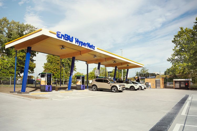 EnBW opens flagship charging site with XCharge hardware