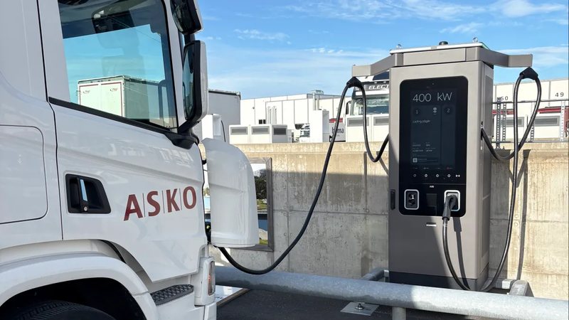 ABB E-Mobility takes over ASKO truck charging infrastructure service