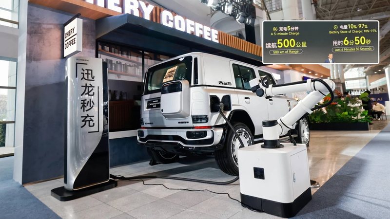 Chery challenges BYD, Geely, Huawei with 1.44MW charger, promises 500km in 5 minutes