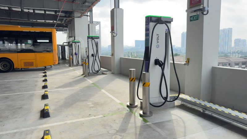 Volt opens Singapore’s largest public e-bus charging hub
