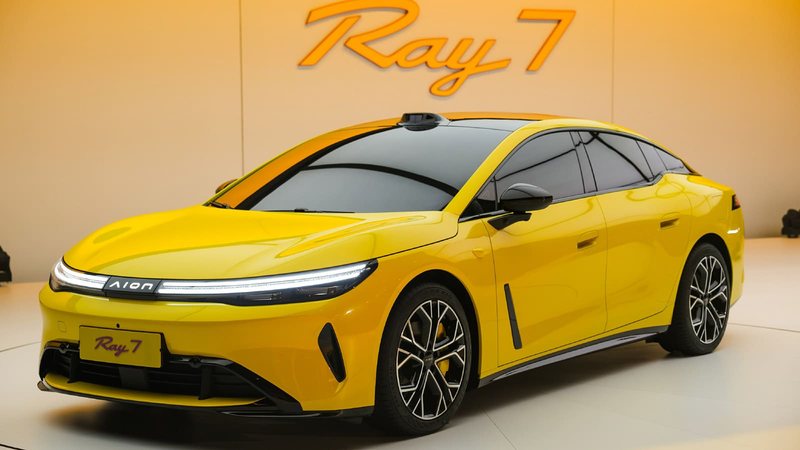 GAC Aion unveils Ray 7, first model with new logo, powered by Huawei drive unit
