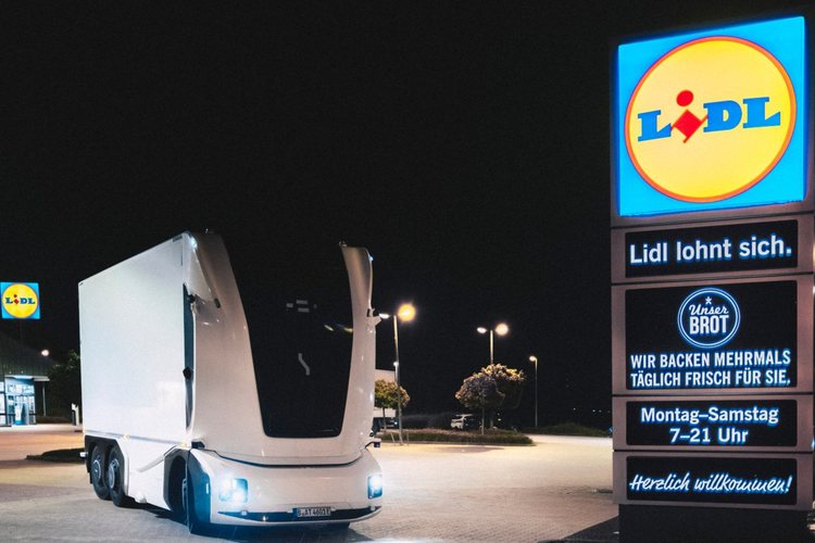 Einride tests autonomous electric truck with Lidl