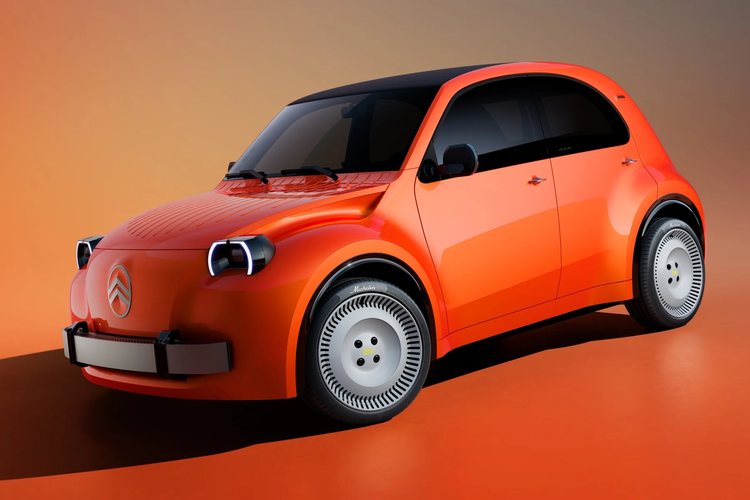 Citroën unveils New 2CV with electric drive with retro elegance