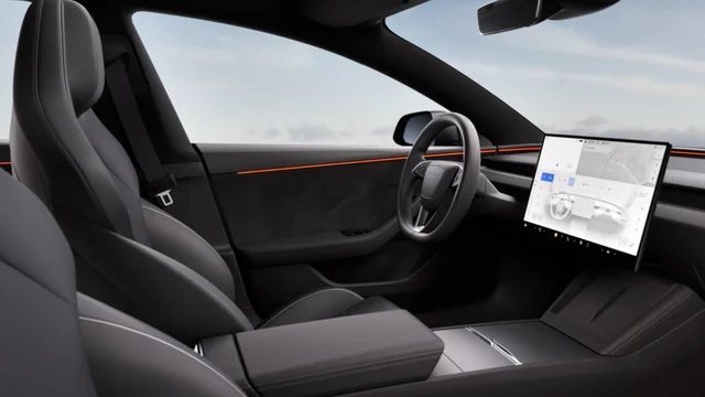 Tesla Model 3 gets more range, power, and a bigger display