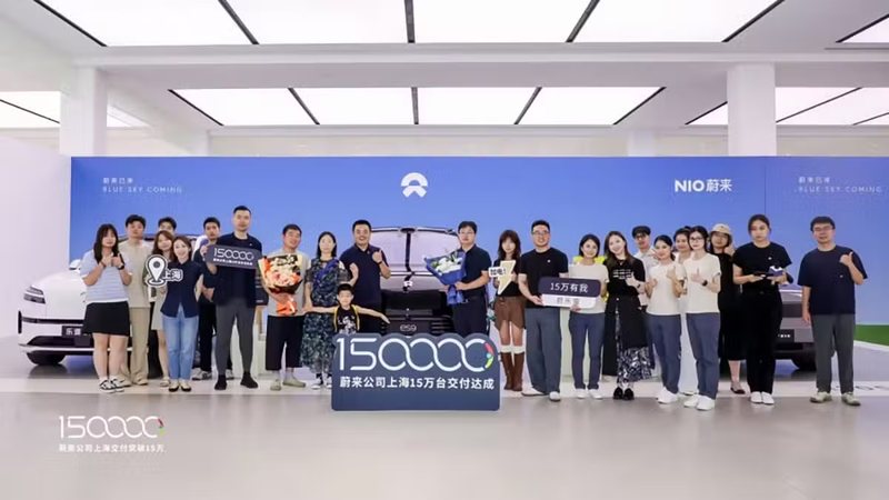 Nio hits 150,000 cumulative deliveries in Shanghai, its home city