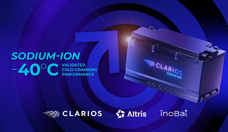 Clarios, Altris and InoBat Advance Sodium-Ion Technology Toward Industrialization