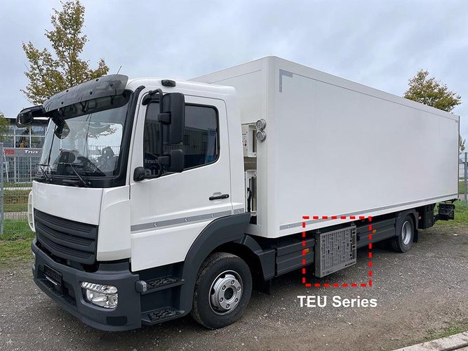 Mitsubishi unveils refrigeration units for battery electric trucks