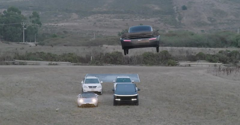 Alef welcomes Tesla to the electric flying car race by flying over the Roadster [Video]